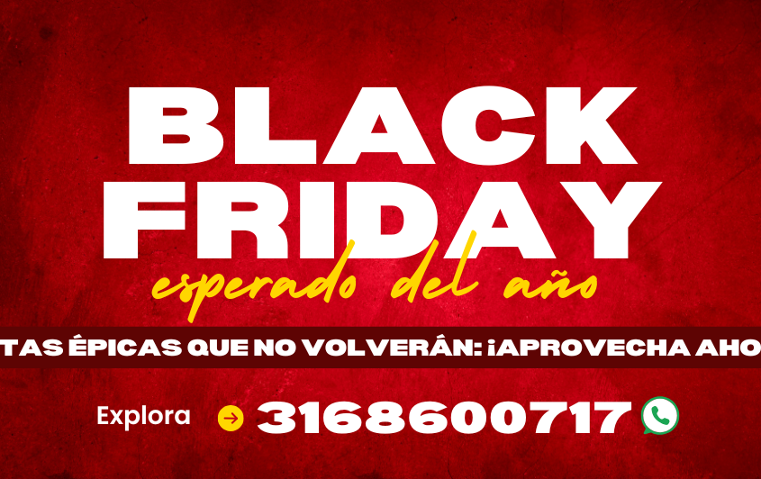 Promoción de Black Friday con ofertas exclusivas y precios únicos para productos destacados